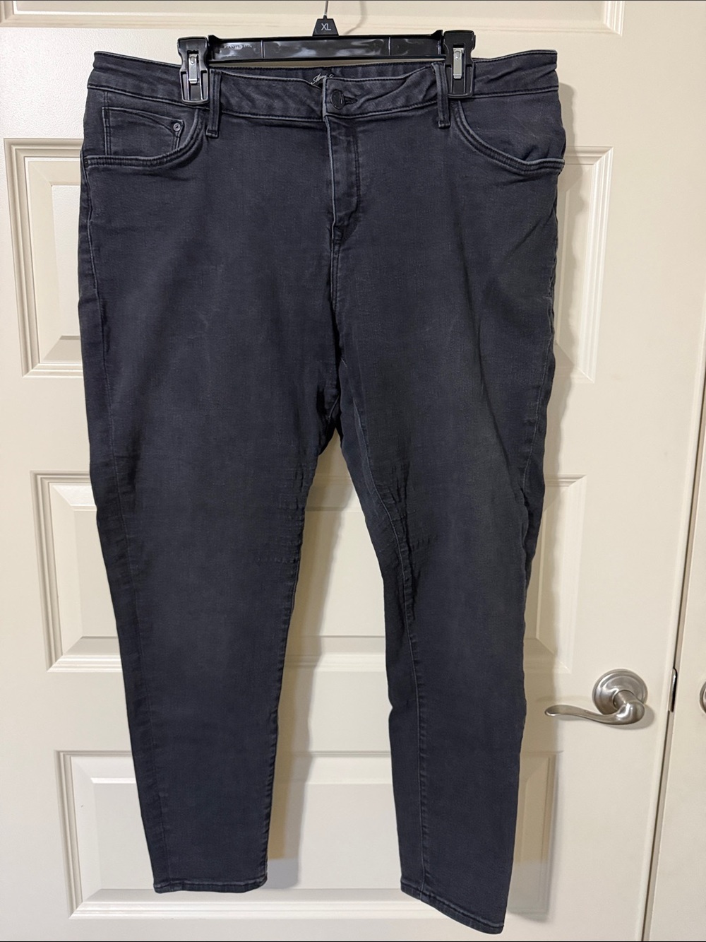 Mavi Black Denim Jeans with Branded Button
